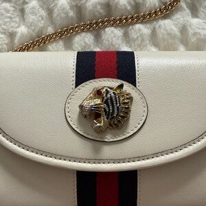 Gucci Rajah Mini Leather Handbag-573797-Authentic-EUC